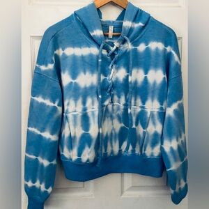 FP Movement by Free People Blue Tie-Dye Hoodie